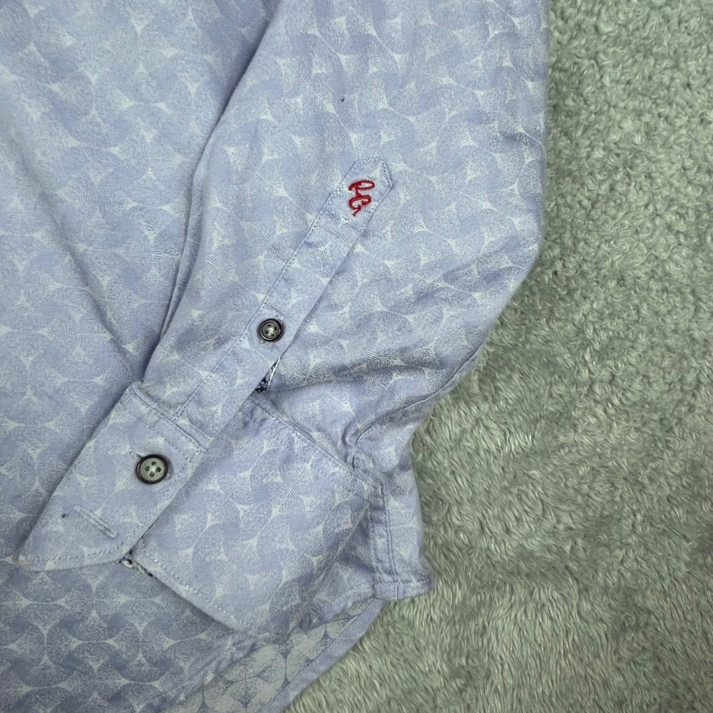 Robert Graham Mens Large Button Up Shirt Patterned Long Sleeve Casual flip cuff - Picture 3 of 11